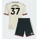 Manchester United Kobbie Mainoo #37 Kolmaspaita Lapsille 2026-27 Lyhythihainen (+ Lyhyet housut)