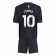 Manchester United Matheus Cunha #10 Kolmaspaita Lapsille 2025-26 Lyhythihainen (+ Lyhyet housut)