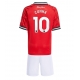 Manchester United Matheus Cunha #10 Kotipaita Lapsille 2025-26 Lyhythihainen (+ Lyhyet housut)