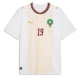 Marokko Youssef En-Nesyri #19 Vieraspaita MM-kisat 2026 Lyhythihainen