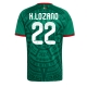 Meksiko Hirving Lozano #22 Kotipaita MM-kisat 2026 Lyhythihainen