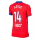 Paris Saint-Germain Desire Doue #14 Kolmaspaita Naisten 2025-26 Lyhythihainen