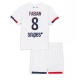Paris Saint-Germain Fabian Ruiz #8 Vieraspaita Lapsille 2025-26 Lyhythihainen (+ Lyhyet housut)