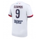 Paris Saint-Germain Goncalo Ramos #9 Vieraspaita 2025-26 Lyhythihainen