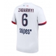 Paris Saint-Germain Illia Zabarnyi #6 Vieraspaita 2025-26 Lyhythihainen
