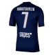 Paris Saint-Germain Khvicha Kvaratskhelia #7 Kotipaita 2025-26 Lyhythihainen