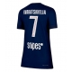 Paris Saint-Germain Khvicha Kvaratskhelia #7 Kotipaita Naisten 2025-26 Lyhythihainen