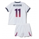 Paris Saint-Germain Maghnes Akliouche #11 Vieraspaita Lapsille 2026-27 Lyhythihainen (+ Lyhyet housut)
