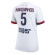 Paris Saint-Germain Marquinhos #5 Vieraspaita Naisten 2025-26 Lyhythihainen