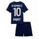 Paris Saint-Germain Ousmane Dembele #10 Kotipaita Lapsille 2025-26 Lyhythihainen (+ Lyhyet housut)
