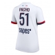 Paris Saint-Germain Willian Pacho #51 Vieraspaita Naisten 2025-26 Lyhythihainen