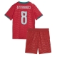 Portugali Bruno Fernandes #8 Kotipaita Lapsille MM-kisat 2026 Lyhythihainen (+ Lyhyet housut)