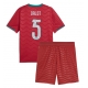 Portugali Diogo Dalot #5 Kotipaita Lapsille MM-kisat 2026 Lyhythihainen (+ Lyhyet housut)