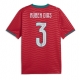 Portugali Ruben Dias #3 Kotipaita MM-kisat 2026 Lyhythihainen