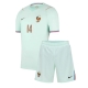 Ranska Adrien Rabiot #14 Vieraspaita Lapsille MM-kisat 2026 Lyhythihainen (+ Lyhyet housut)