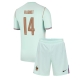 Ranska Adrien Rabiot #14 Vieraspaita Lapsille MM-kisat 2026 Lyhythihainen (+ Lyhyet housut)