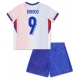 Ranska Olivier Giroud #9 Vieraspaita Lapsille EM-Kisat 2024 Lyhythihainen (+ Lyhyet housut)