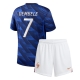 Ranska Ousmane Dembele #7 Kotipaita Lapsille MM-kisat 2026 Lyhythihainen (+ Lyhyet housut)