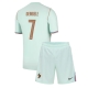 Ranska Ousmane Dembele #7 Vieraspaita Lapsille MM-kisat 2026 Lyhythihainen (+ Lyhyet housut)