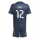 Real Madrid Alexander-Arnold #12 Vieraspaita Lapsille 2025-26 Lyhythihainen (+ Lyhyet housut)