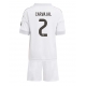 Real Madrid Daniel Carvajal #2 Kotipaita Lapsille 2025-26 Lyhythihainen (+ Lyhyet housut)