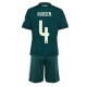 Real Madrid Dean Huijsen #4 Vieraspaita Lapsille 2026-27 Lyhythihainen (+ Lyhyet housut)