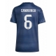 Real Madrid Eduardo Camavinga #6 Vieraspaita Naisten 2025-26 Lyhythihainen