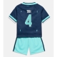 Saksa Jonathan Tah #4 Vieraspaita Lapsille MM-kisat 2026 Lyhythihainen (+ Lyhyet housut)