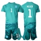 Saksa Manuel Neuer #1 Maalivahti Kotipaita Lapsille MM-kisat 2026 Lyhythihainen (+ Lyhyet housut)
