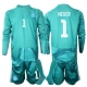 Saksa Manuel Neuer #1 Maalivahti Kotipaita Lapsille MM-kisat 2026 Pitkähihainen (+ Lyhyet housut)