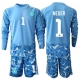 Saksa Manuel Neuer #1 Maalivahti Vieraspaita Lapsille MM-kisat 2026 Pitkähihainen (+ Lyhyet housut)