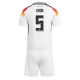 Saksa Pascal Gross #5 Kotipaita Lapsille EM-Kisat 2024 Lyhythihainen (+ Lyhyet housut)