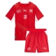 Sveitsi Granit Xhaka #10 Kotipaita Lapsille MM-kisat 2026 Lyhythihainen (+ Lyhyet housut)