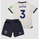 West Ham United Max Kilman #3 Vieraspaita Lapsille 2025-26 Lyhythihainen (+ Lyhyet housut)